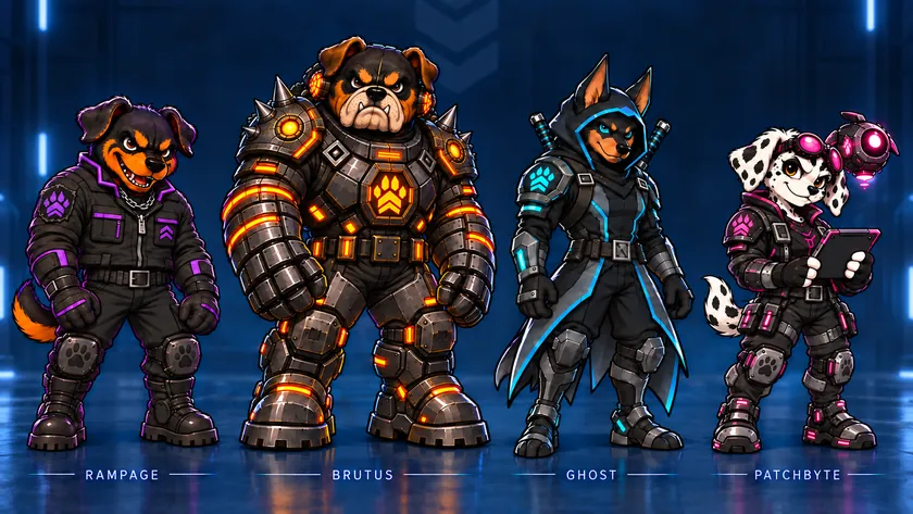 Iron Paw Legion squad lineup