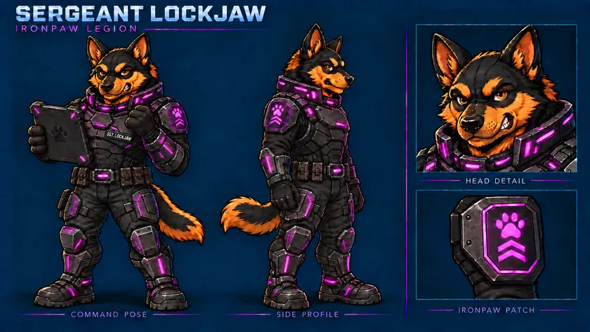 Sergeant Lockjaw style sheet
